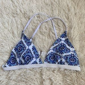 PRINTED TRIANGLE BIKINI TOP